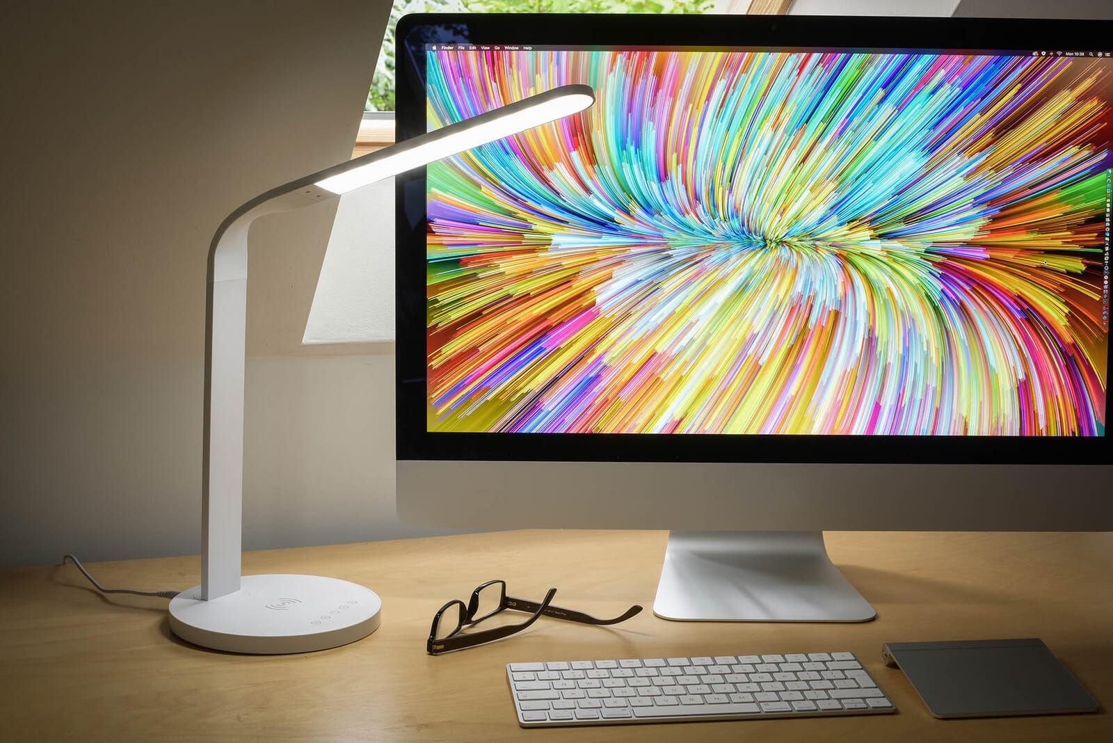 Arc is our modern and sleek LED table lamp incorporating wireless charging with compatible Qi enabled smart phones. 