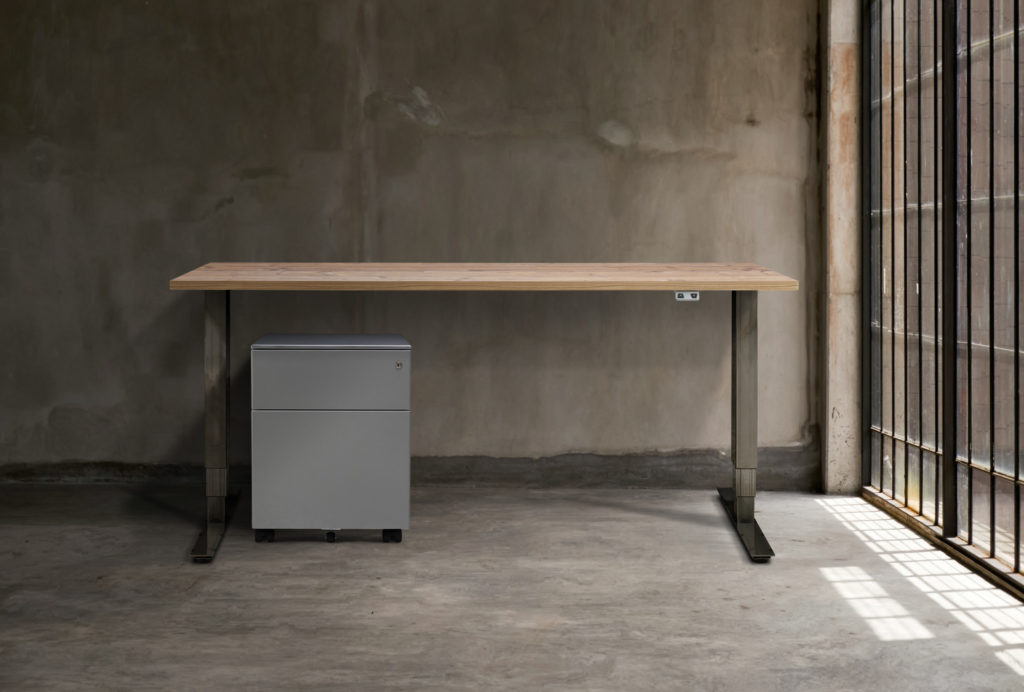 The Buro Glide 3 Drawer Pedestal is a high-quality storage unit on castors designed to fit perfectly under all Buro height adjustable desks even on the lowest height setting thanks to its 53.5cm height. 
