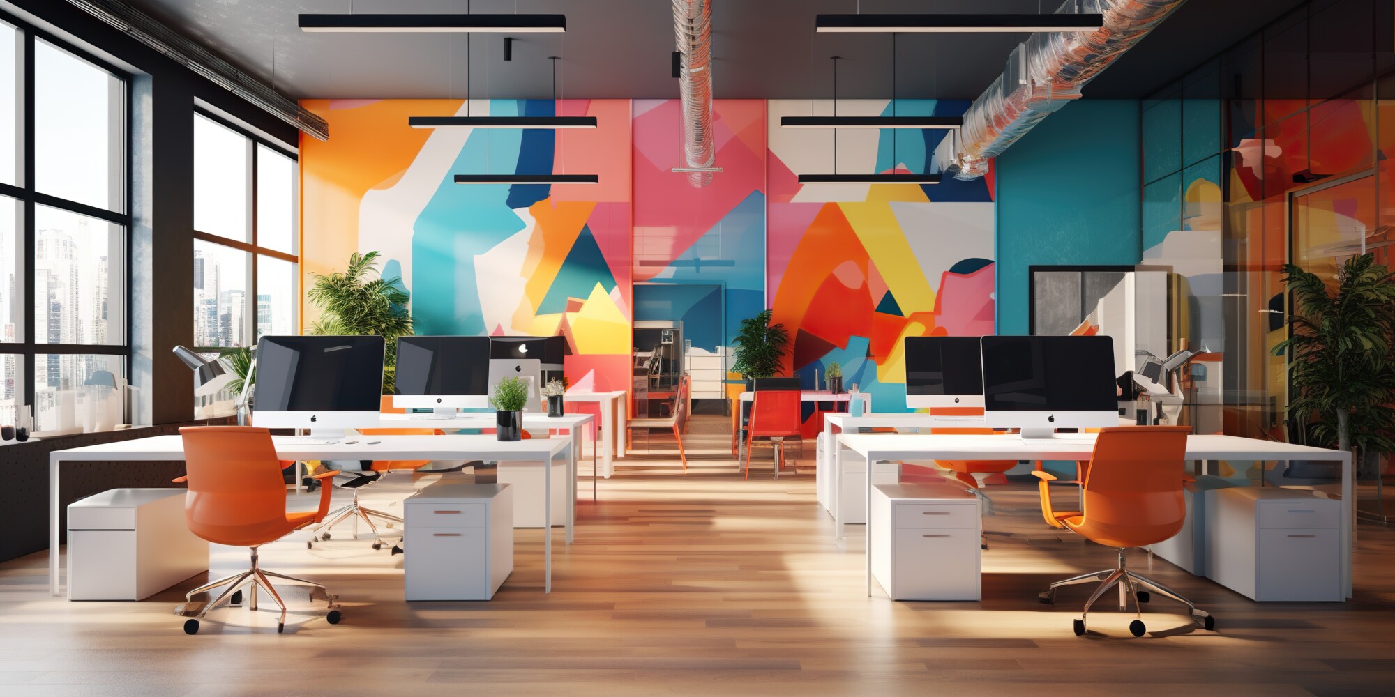 colourful office 